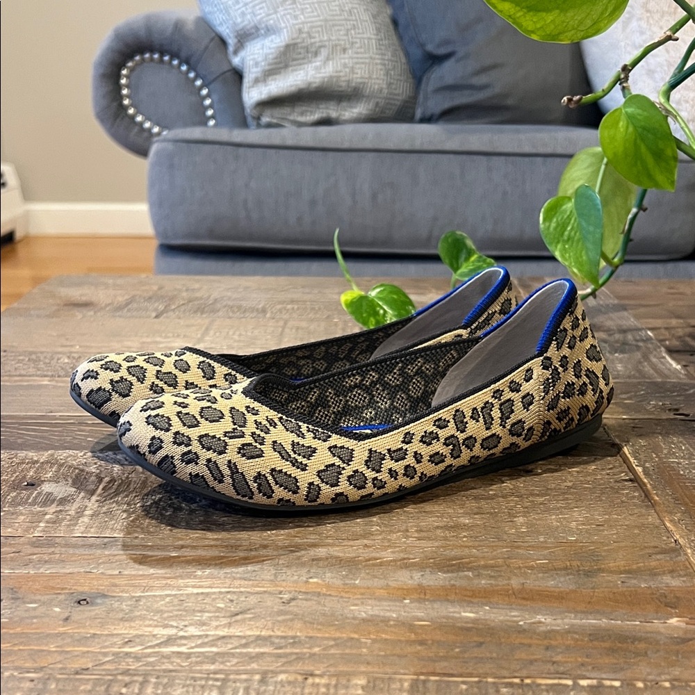 Rothy’s Leopard Print Flats- NWOT